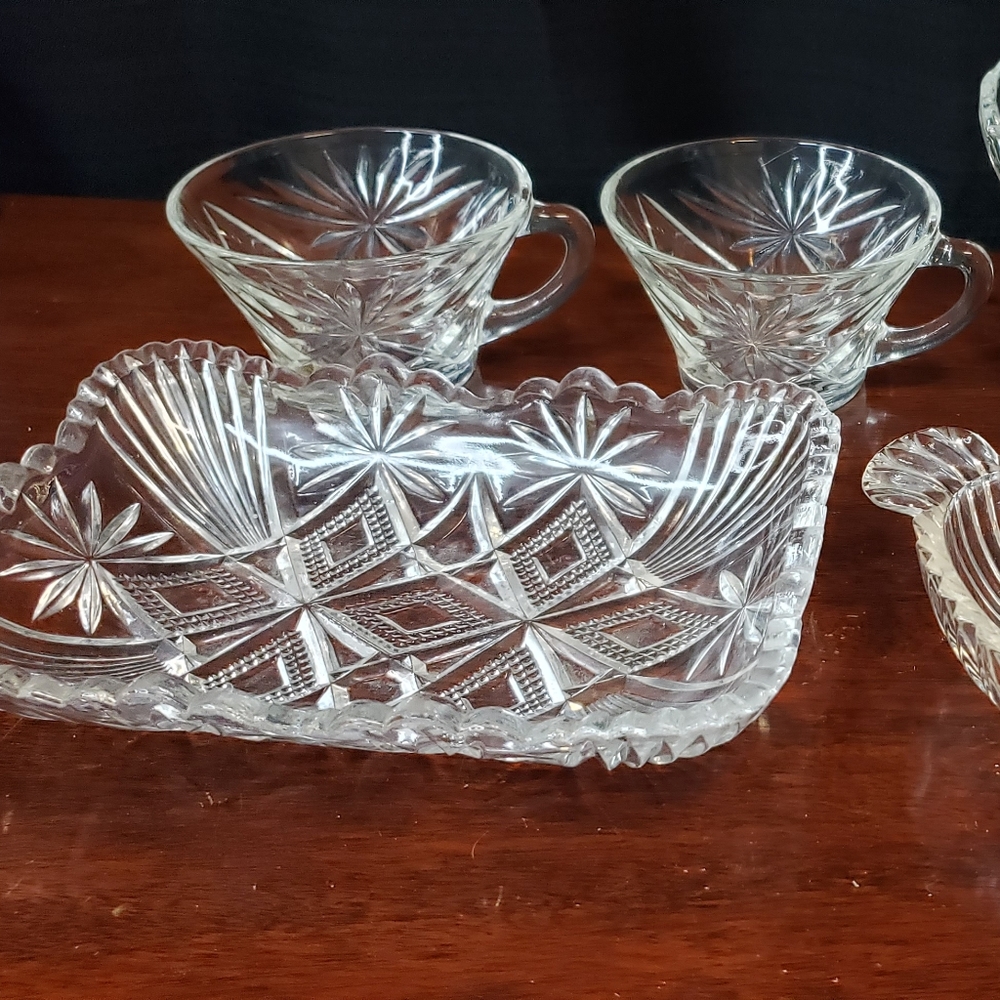 Glass dining set